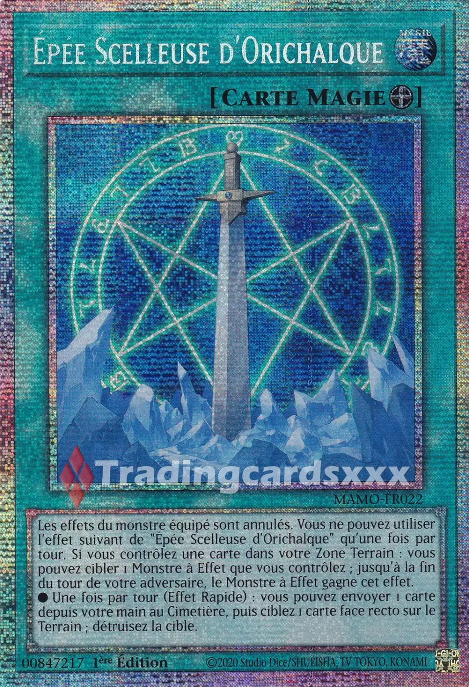 Yu-Gi-Oh! Épée Scelleuse d'Orichalque MAMO-FR022 carte STAR