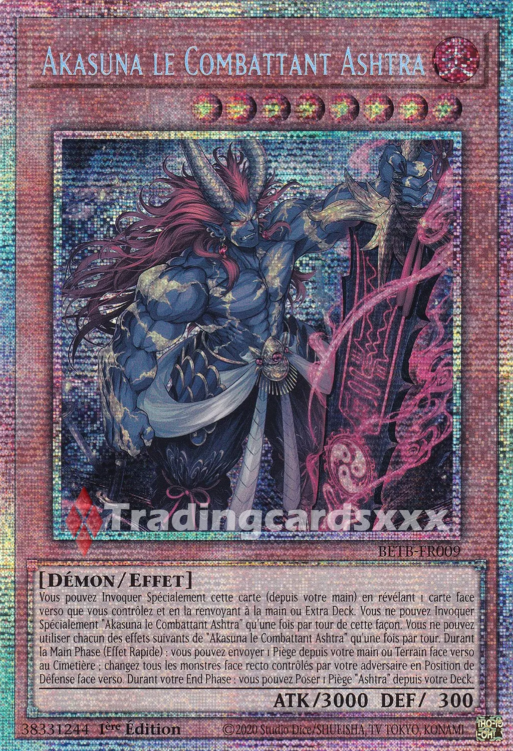 Yu-Gi-Oh! BETB Akasuna le Combattant Ashtra BETB-FR009 Carte