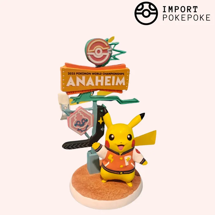 Pokémon Worlds 2025 Pikachu Anaheim figurine 10 cm