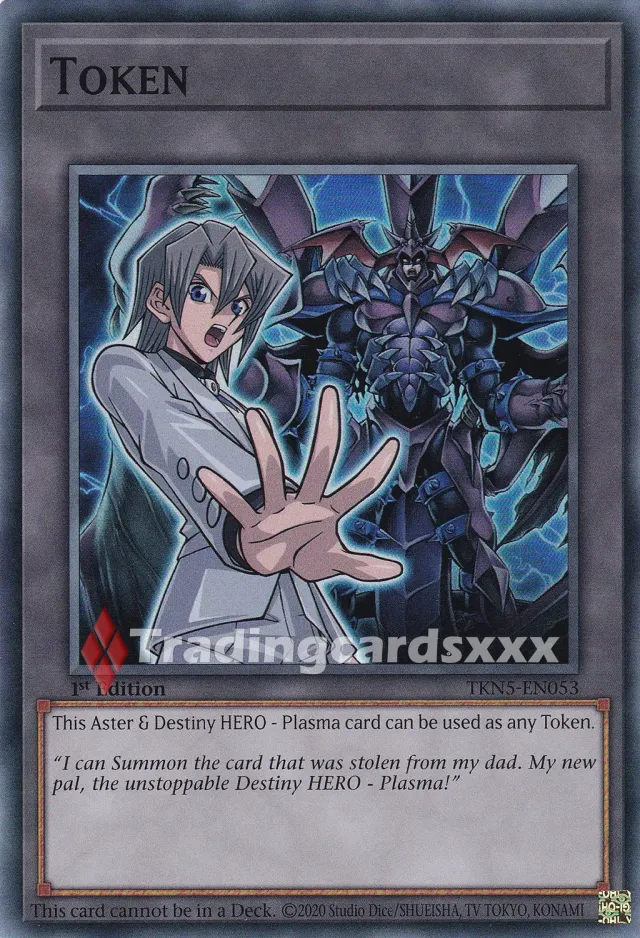 Yu-Gi-Oh! Token Aster Destiny HERO Plasma jeton SR TKN5-EN053 anglais