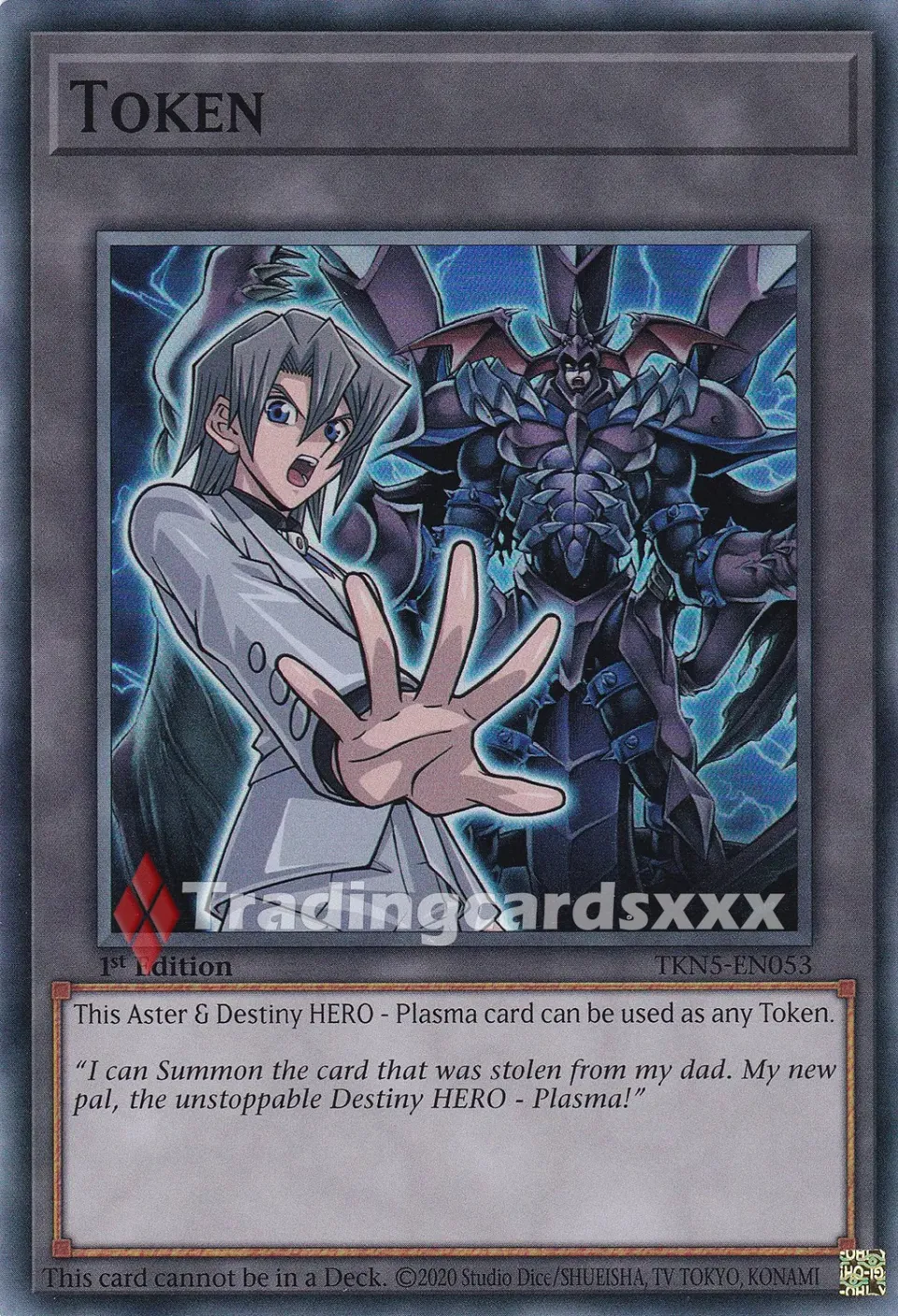 Yu-Gi-Oh! Token Aster Destiny HERO Plasma jeton SR TKN5-EN053 anglais