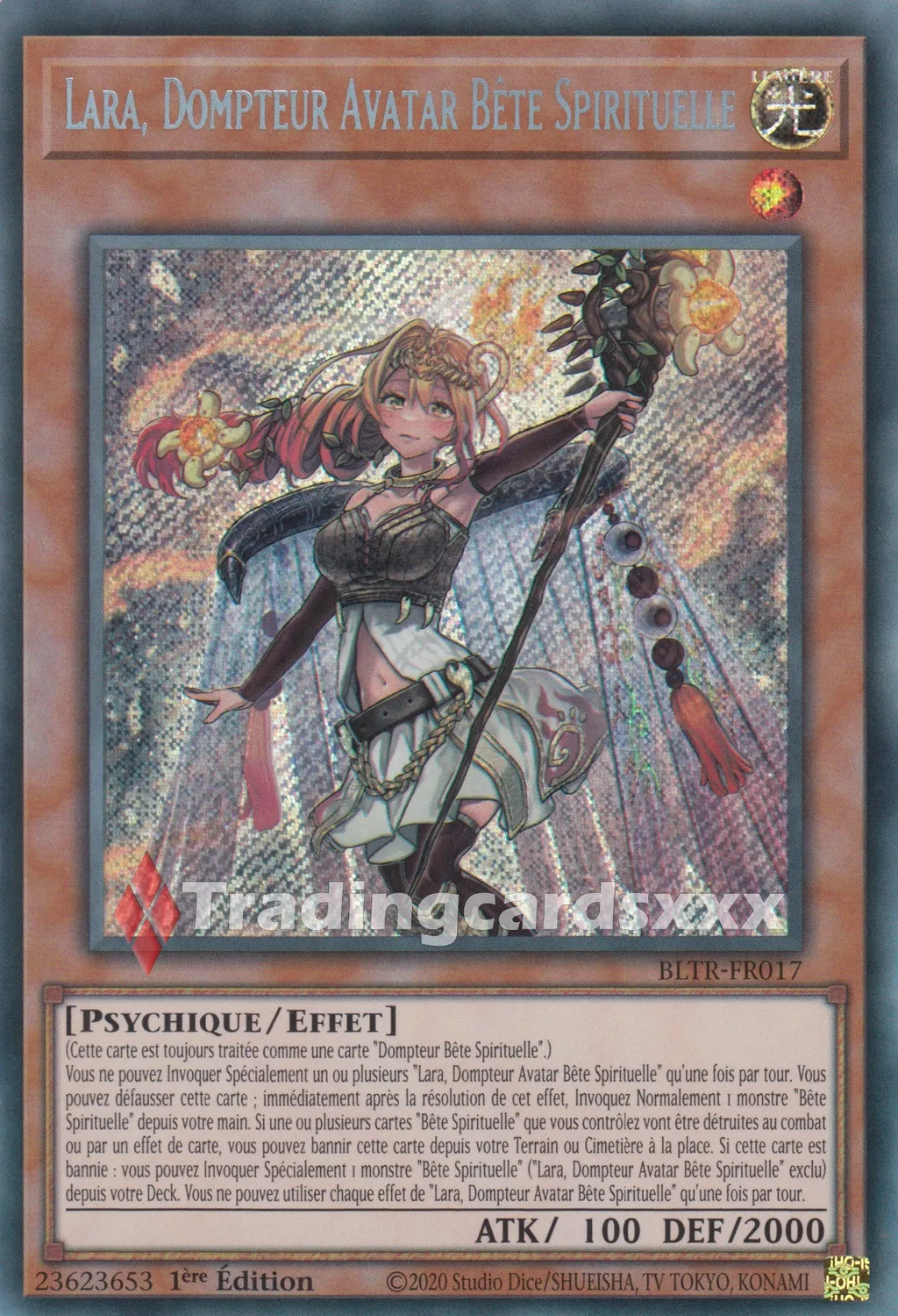 Yu-Gi-Oh! Lara Dompteur Avatar Bête BLTR-FR017 carte