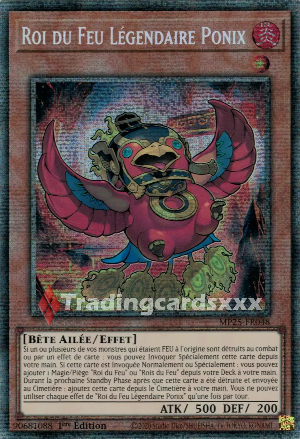 Yu-Gi-Oh! Méga-Pack Roi du Feu Ponix MP25-FR048 carte STAR