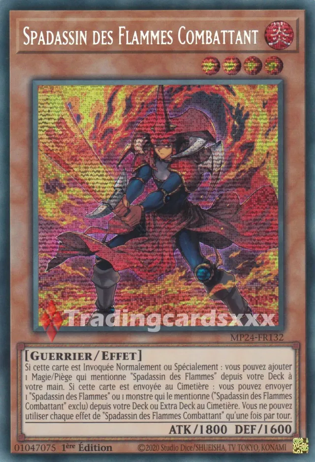 Yu-Gi-Oh! Spadassin des Flammes Combattant carte PSE MP24-FR132