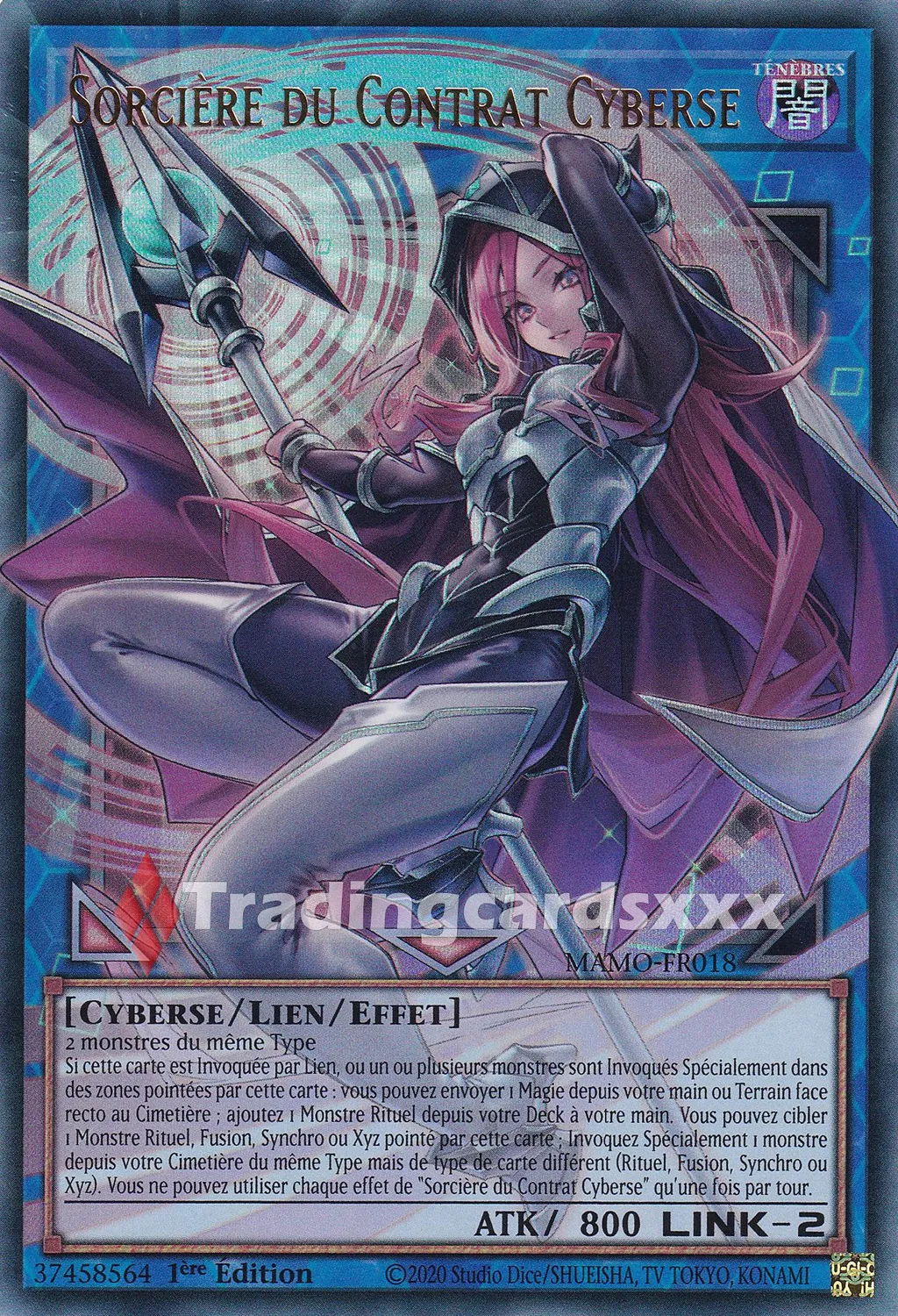 Yu-Gi-Oh! Sorcière du Contrat Cyberse carte MAMO-FR018