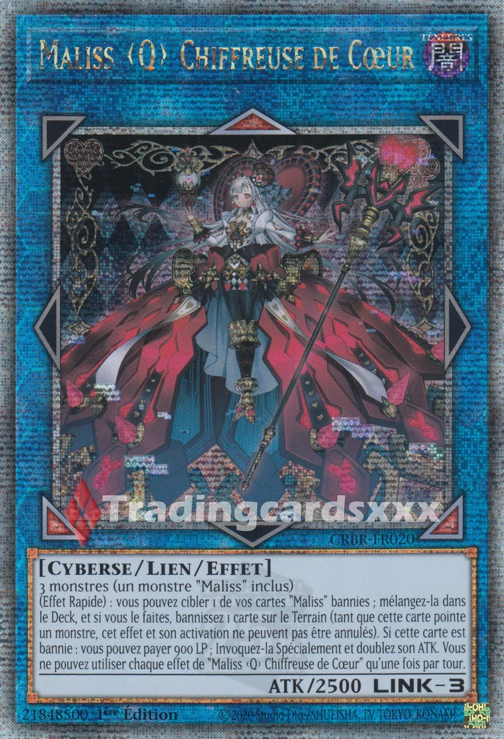 Yu-Gi-Oh! Maliss Q Chiffreuse de Cœur CRBR-FR020 carte