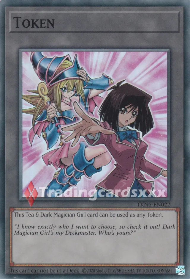 Yu-Gi-Oh! Token Tea Dark Magician Girl TKN5-EN022 carte SR