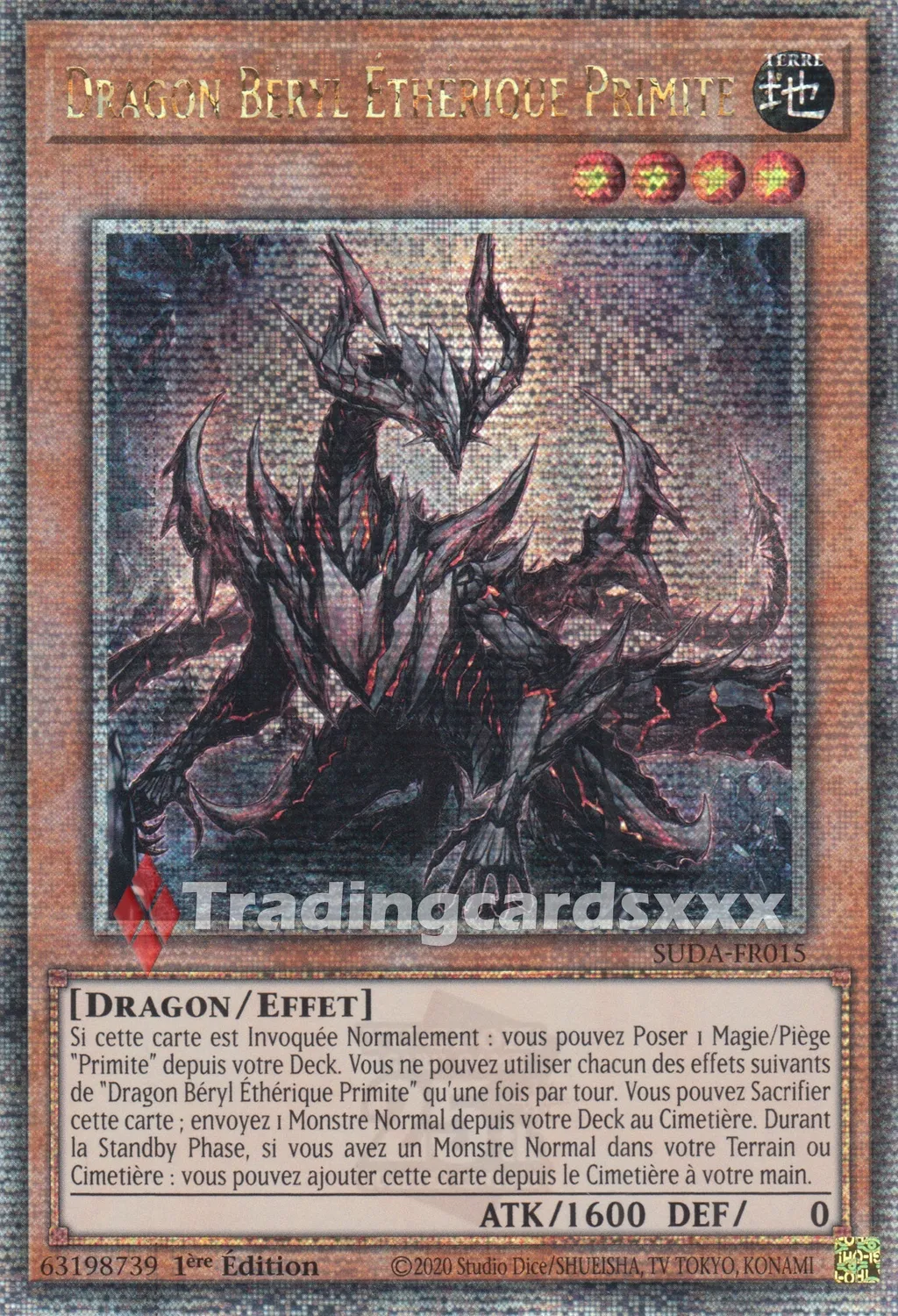 Yu-Gi-Oh! Dragon Béryl Éthérique Primite carte française