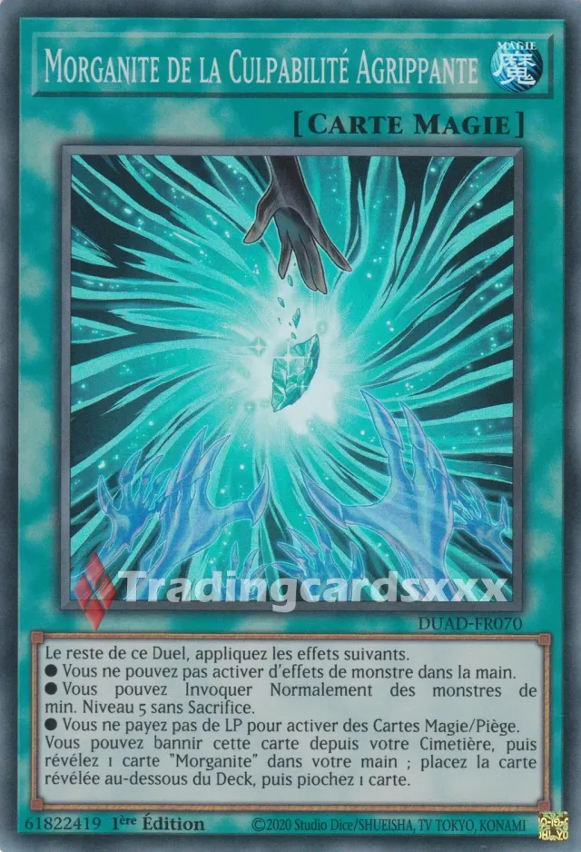 Yu-Gi-Oh! Morganite Culpabilité Agrippante DUAD carte SR