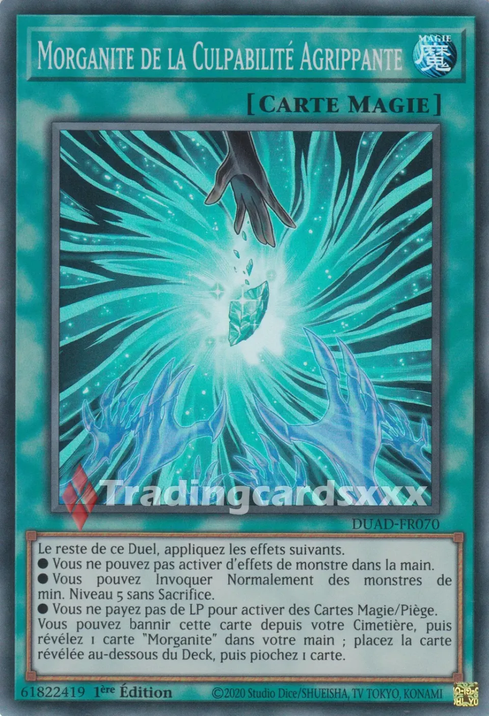 Yu-Gi-Oh! Morganite Culpabilité Agrippante DUAD carte SR