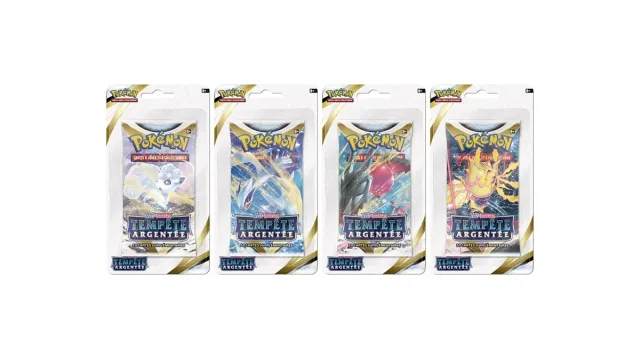 Pokémon Épée et Bouclier Tempête Argentée EB12 booster blister lot 4