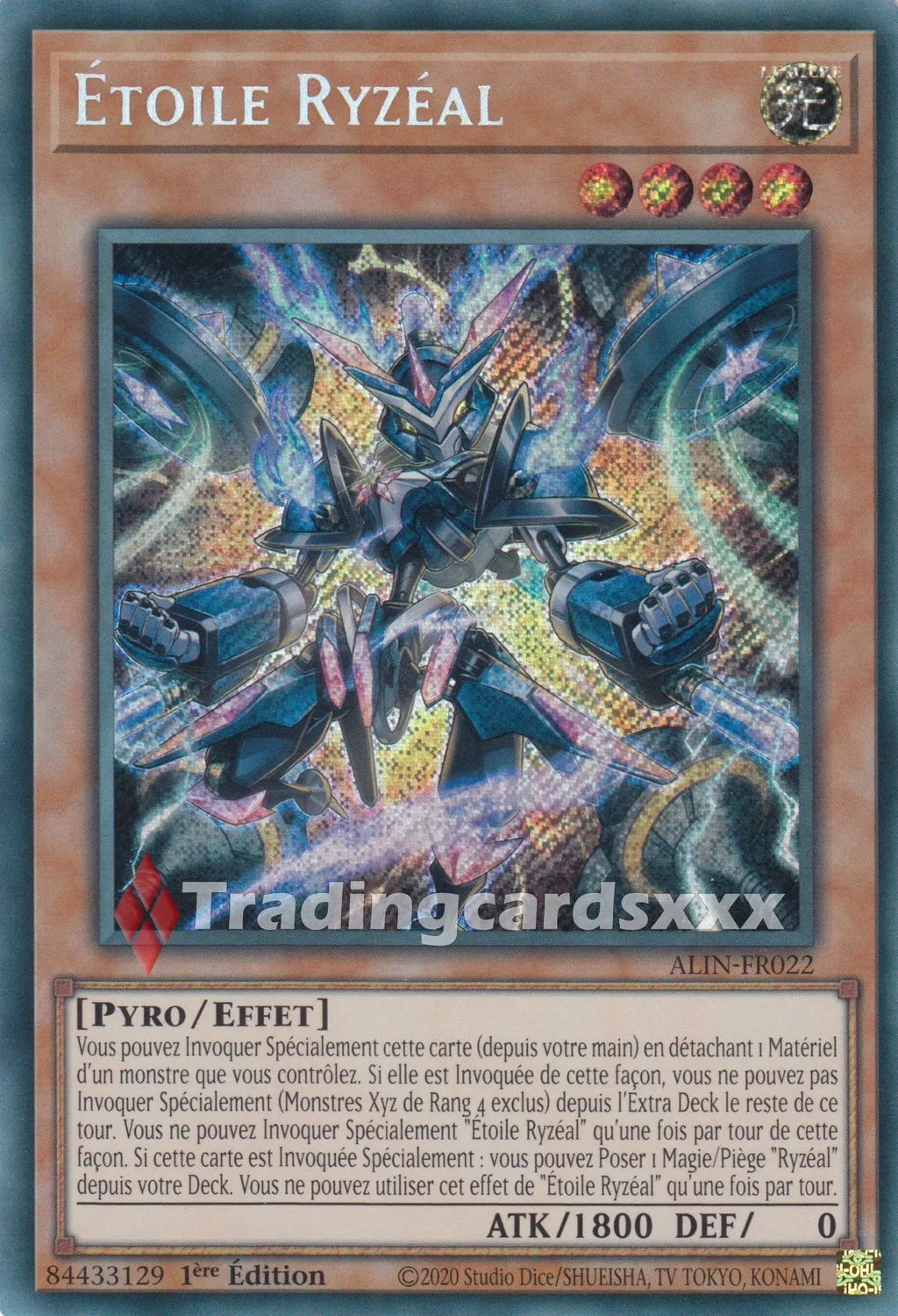 Yu-Gi-Oh! Étoile Ryzéal ALIN-FR022 carte à l’unité française