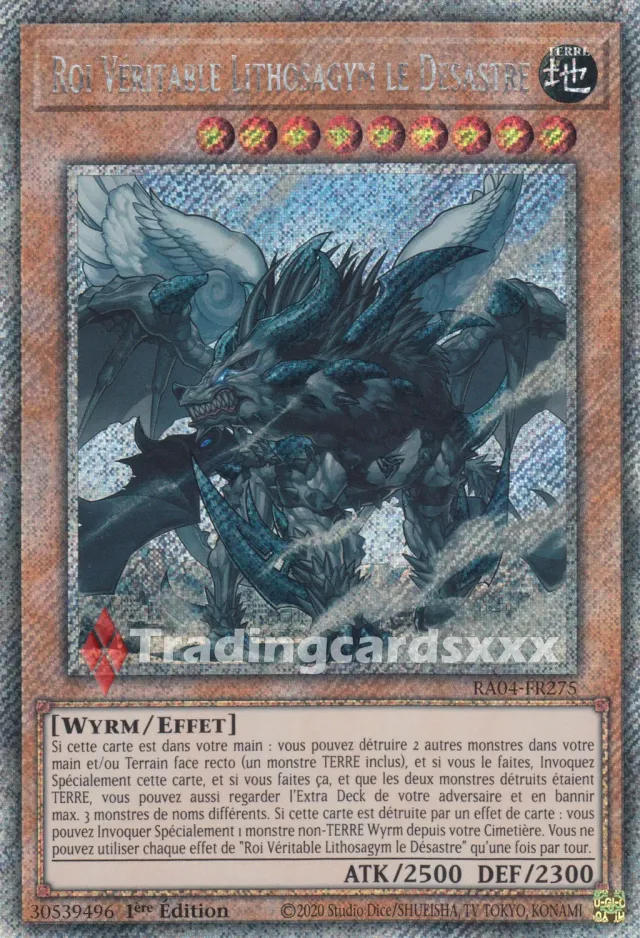 Yu-Gi-Oh! RA04 Roi Véritable Lithosagym RA04-FR275 Carte