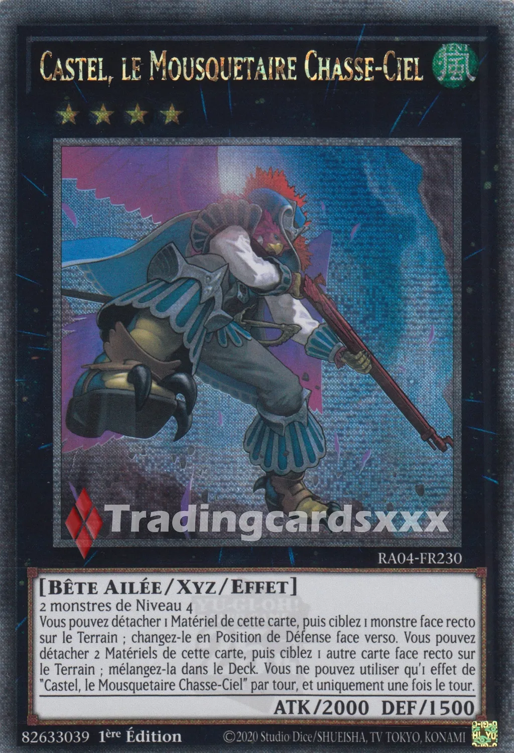 Yu-Gi-Oh! Castel RA04-FR230 carte Ruée Quart de Siècle