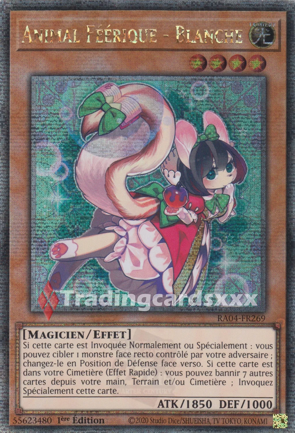 Yu-Gi-Oh! Animal Féérique Blanche RA04-FR269 carte 1ère éd.