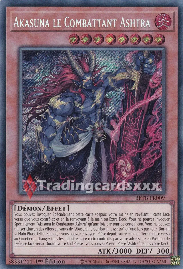 Yu-Gi-Oh! BETB Akasuna le Combattant Ashtra BETB-FR009 Carte