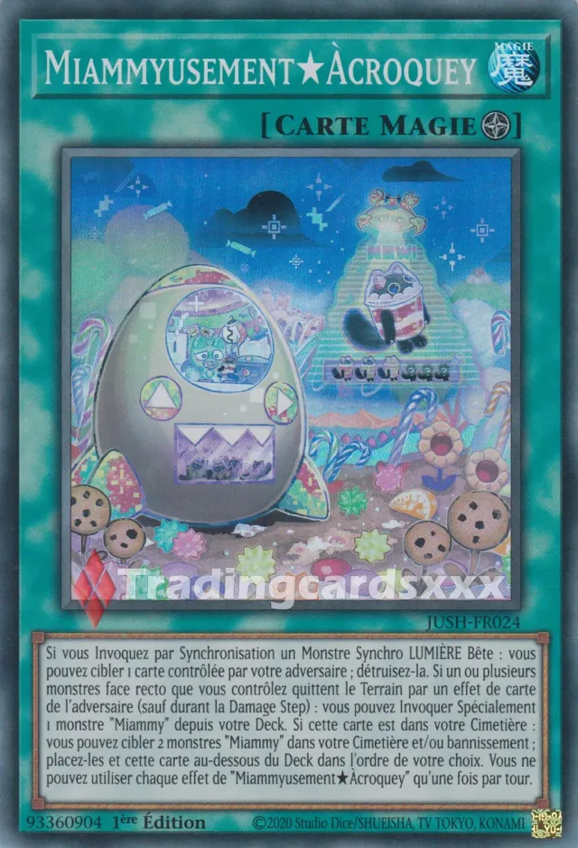 Yu-Gi-Oh! Miammyusement Àcroquey JUSH-FR024 carte SR à l’unité FR