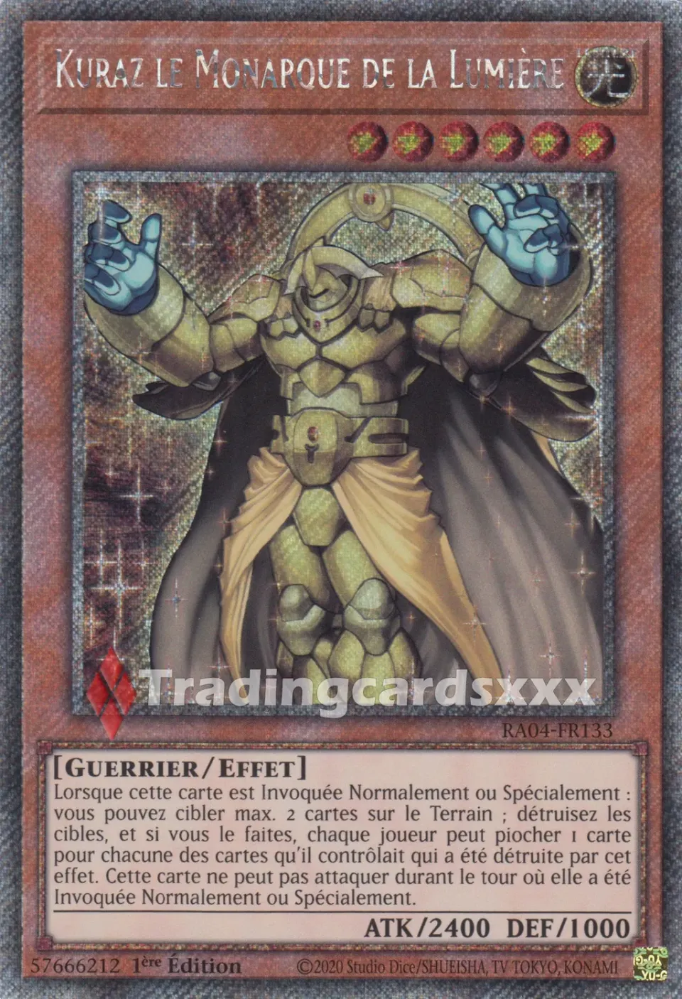 Yu-Gi-Oh! Kuraz Monarque Lumière RA04-FR133 carte à l'unité