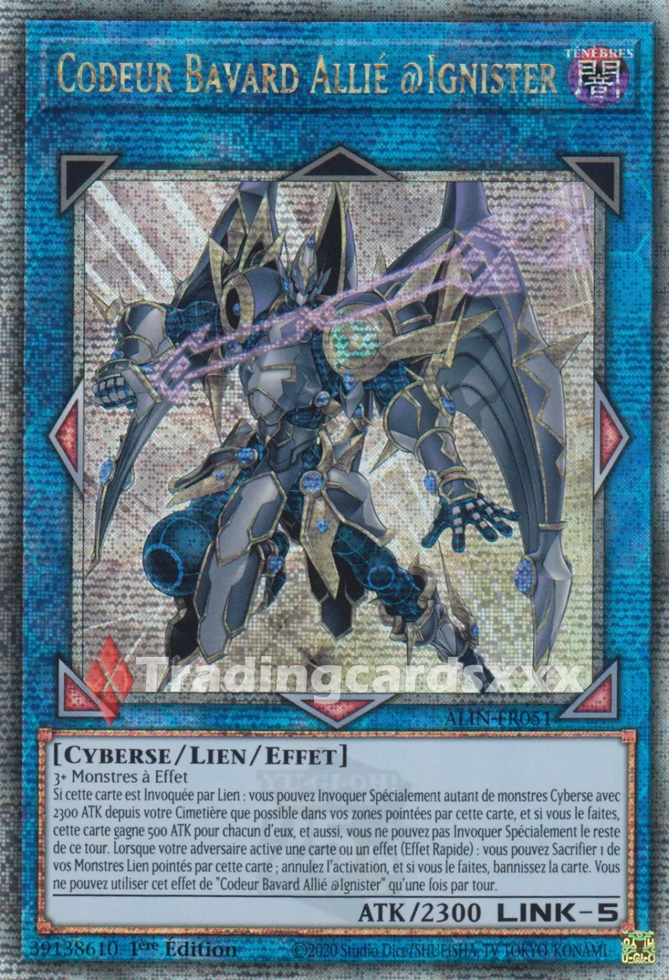 Yu-Gi-Oh! Codeur Bavard ALIN-FR051 carte à l'unité 1ère édition