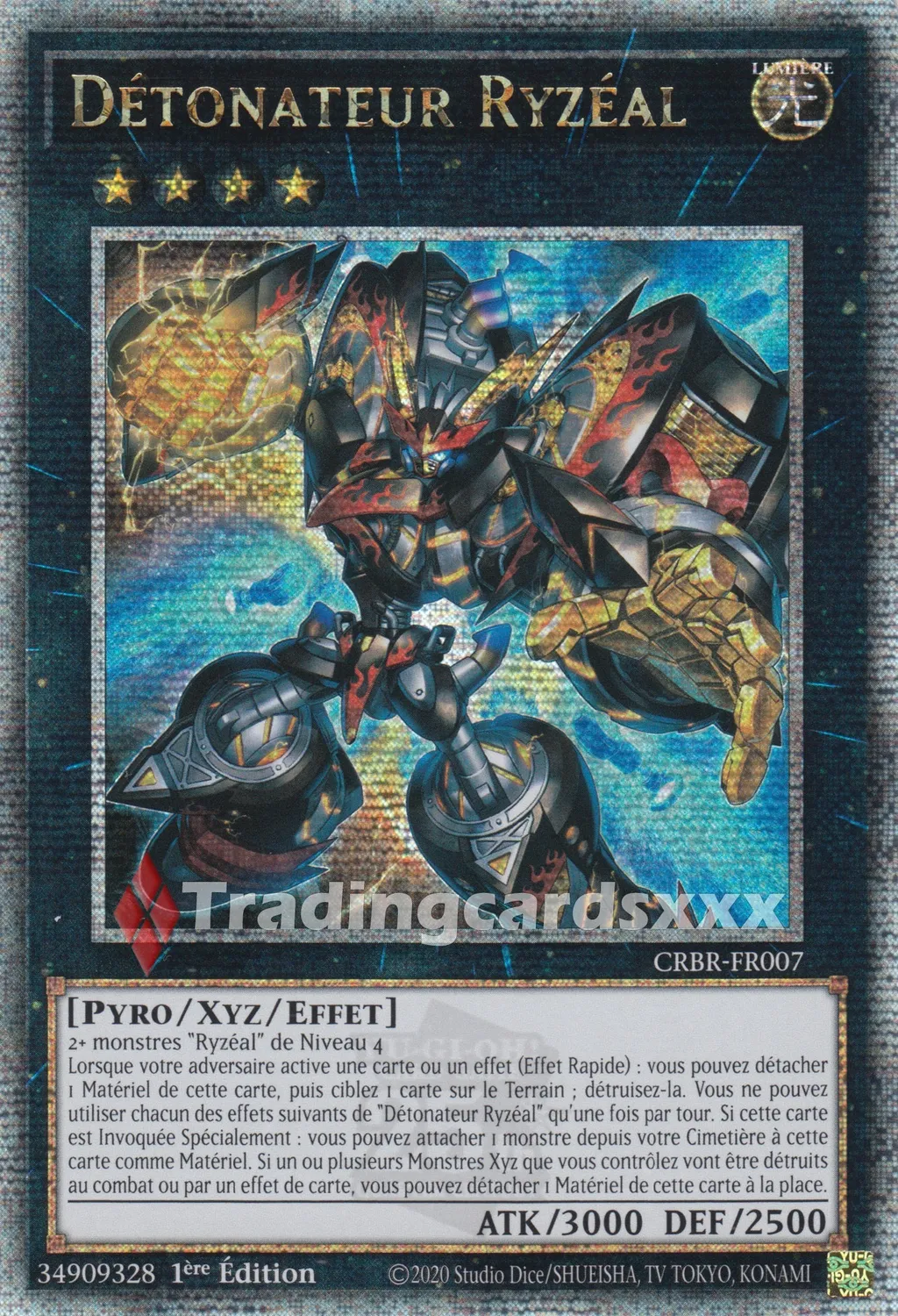 Yu-Gi-Oh! Détonateur Ryzéal carte Croisée Infernale