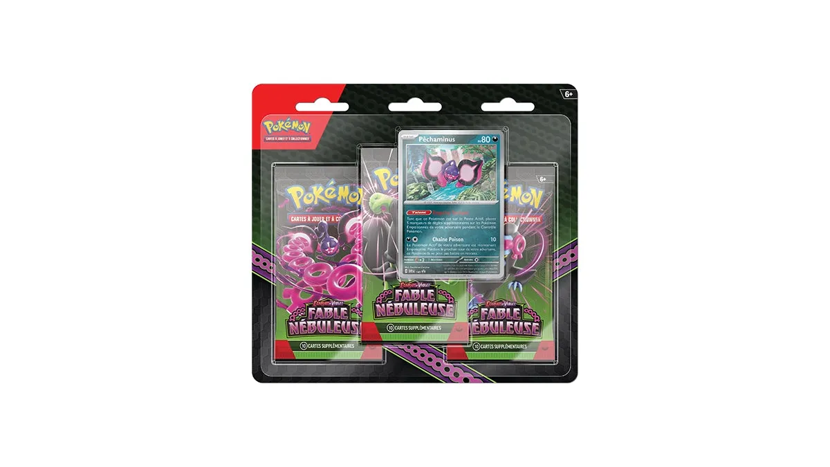 Pokémon Fable Nébuleuse EV6.5 tripack 3 boosters Pêchaminus