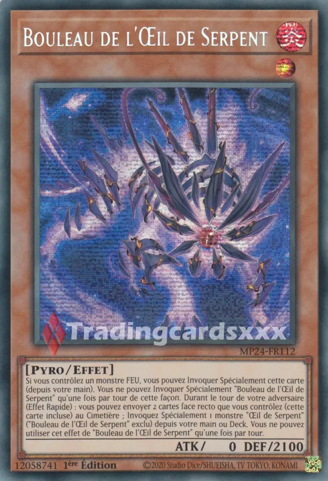 Yu-Gi-Oh! Bouleau de l'Œil de Serpent carte PSE MP24-FR112