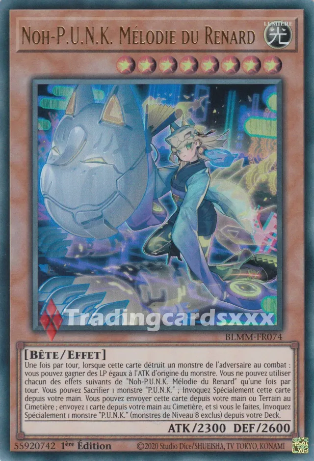 Yu-Gi-Oh! Noh-P.U.N.K. Mélodie du Renard BLMM-FR074 Ultra Rare