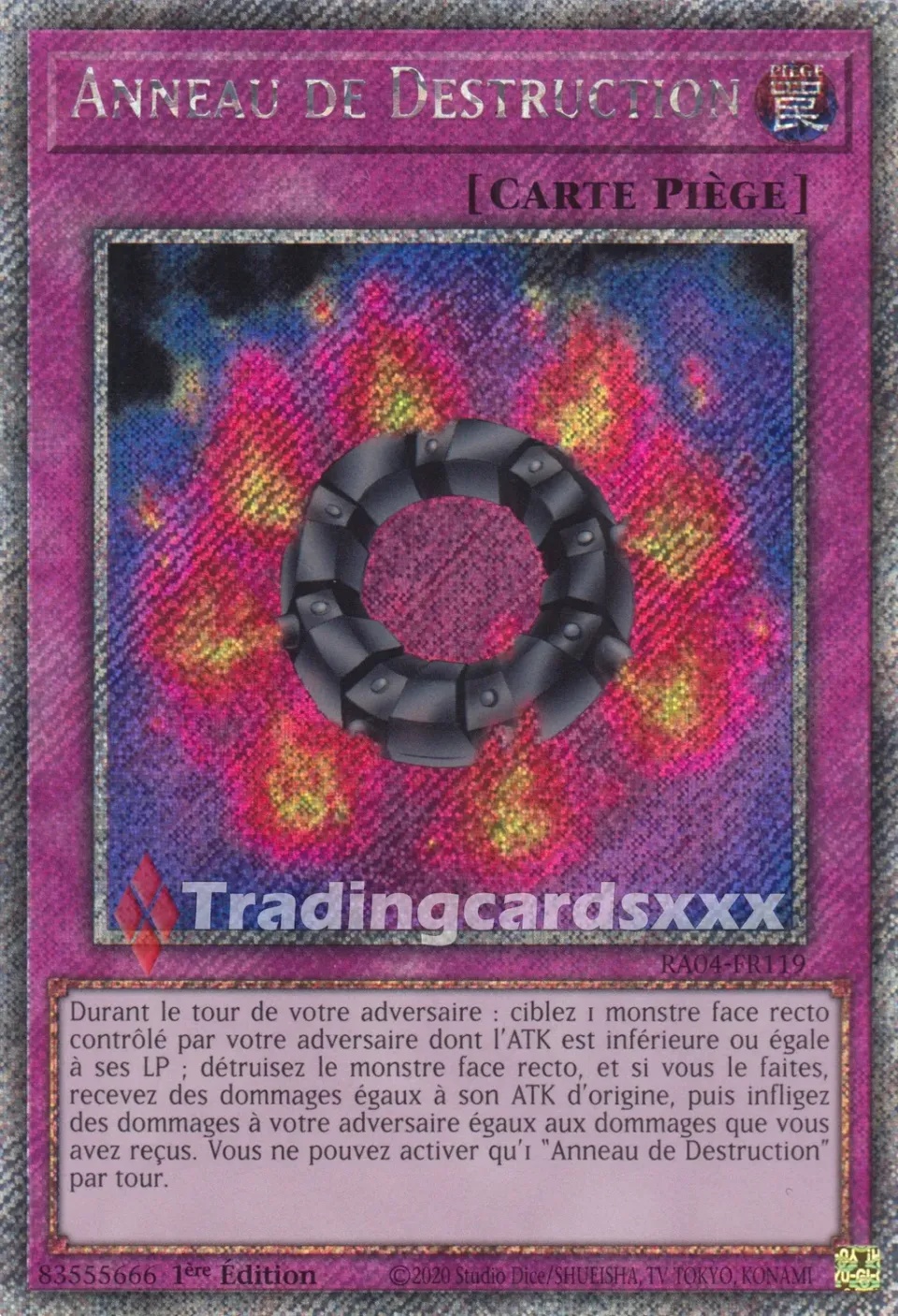 Yu-Gi-Oh! Anneau de Destruction RA04-FR119 carte 1ère édition