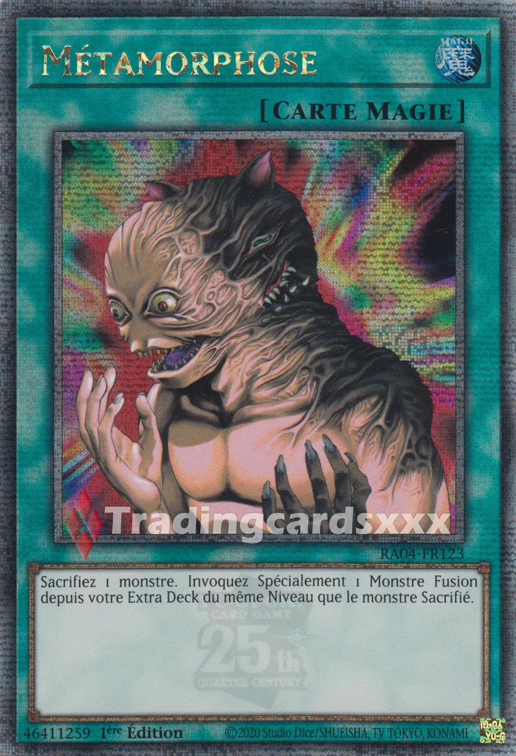 Yu-Gi-Oh! Métamorphose carte à l’unité française