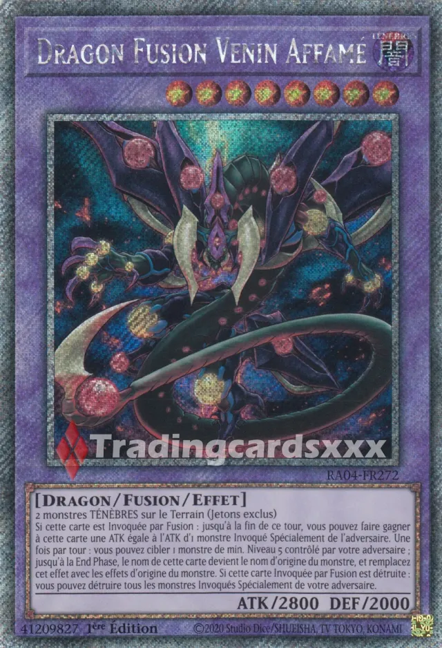 Yu-Gi-Oh! Dragon Fusion Venin Affamé RA04-FR272 carte