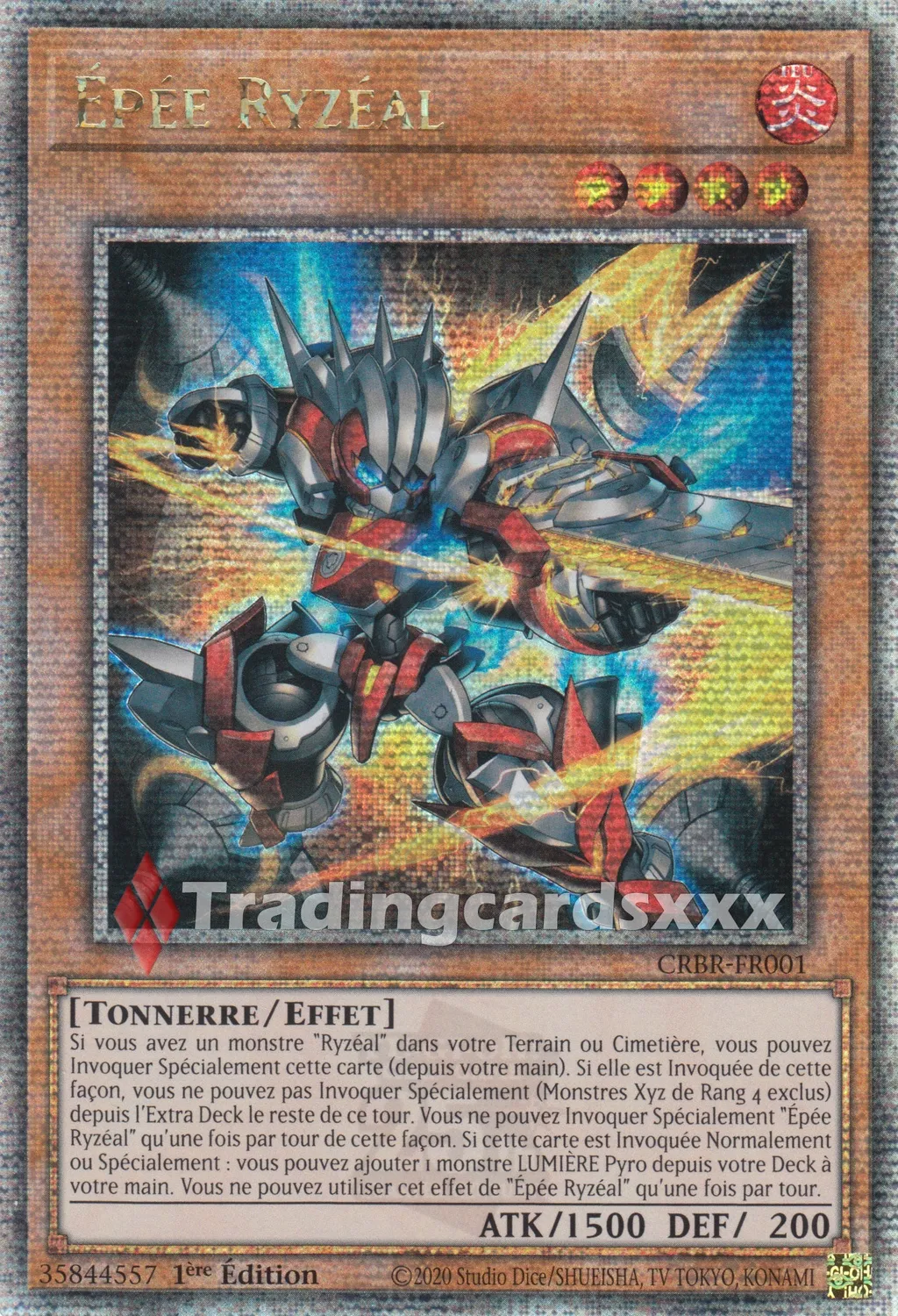 Yu-Gi-Oh! Épée Ryzéal carte à l'unité