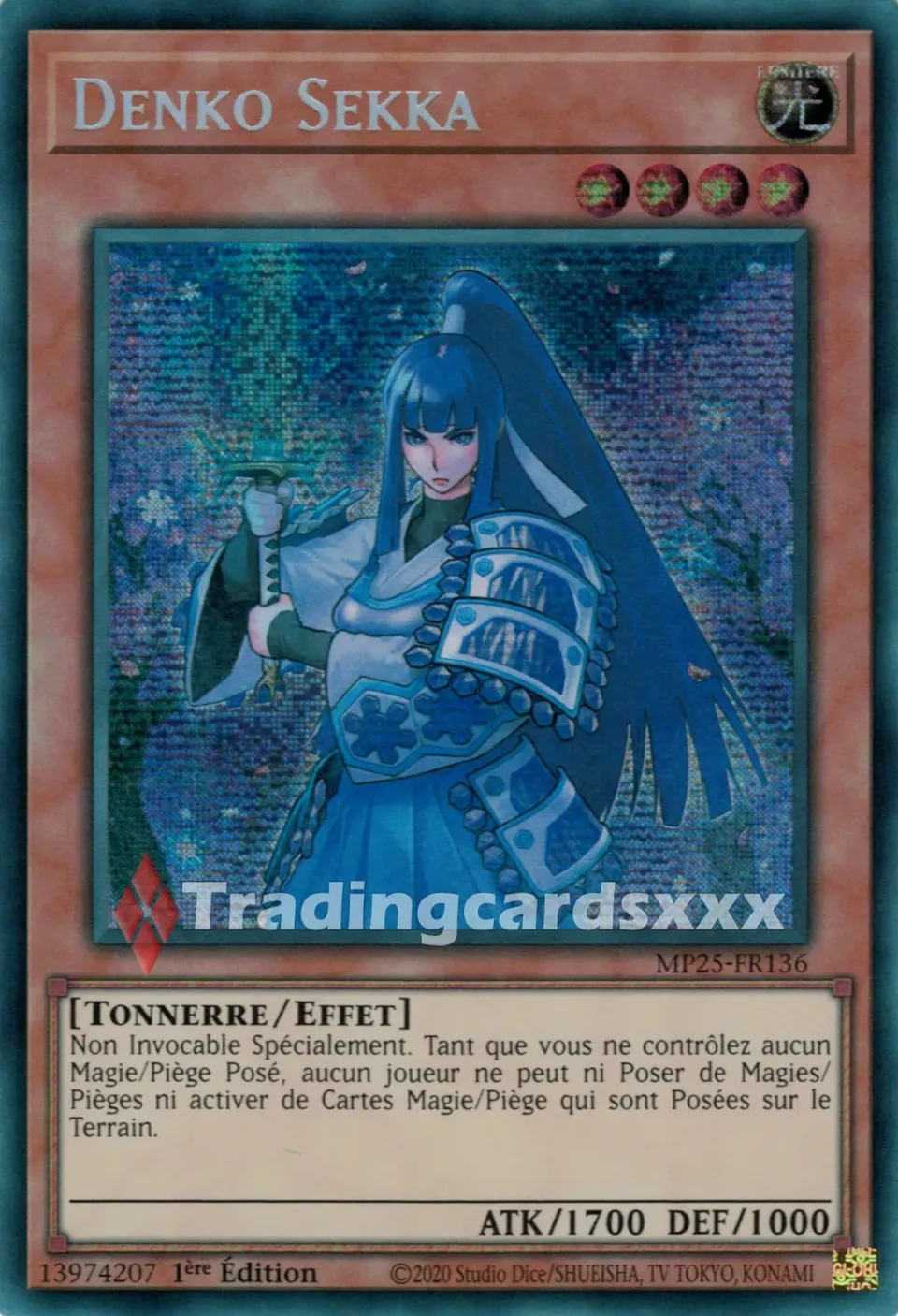 Yu-Gi-Oh! Denko Sekka MP25-FR136 carte Prismatic Secret Rare