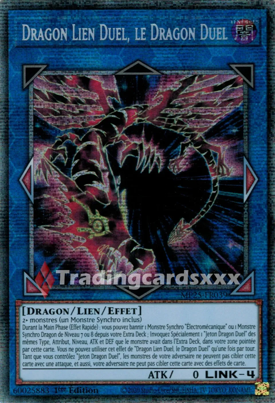 Yu-Gi-Oh! Duel Link Dragon carte MP25-FR039 Starlight 1ère