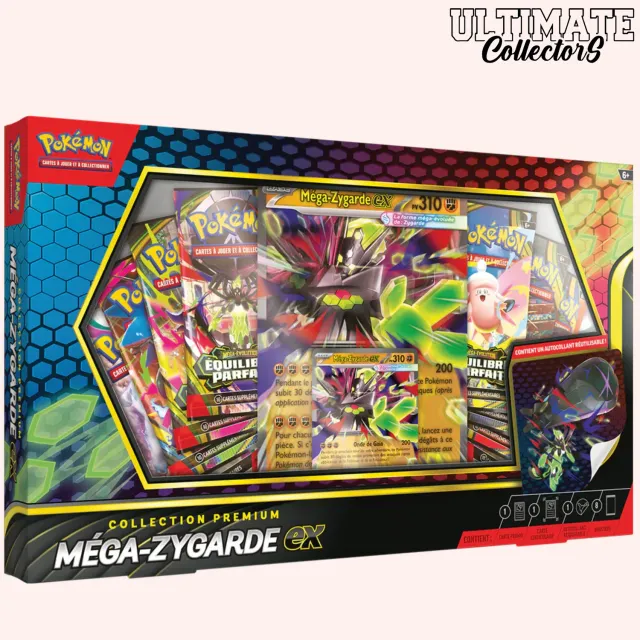 Pokémon Équilibre Parfait Méga-Zygarde ex coffret premium 8 boosters