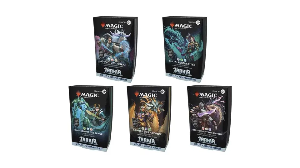 Magic Tarkir Deck Commander Assortiment 5 Decks FR