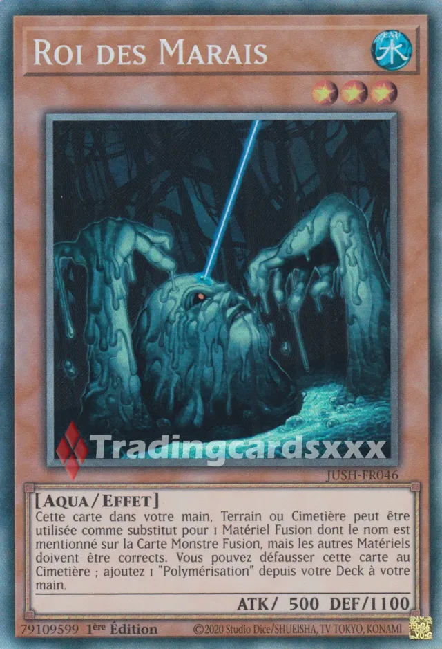 Yu-Gi-Oh! Roi des Marais carte à l’unité CR JUSH-FR046 française