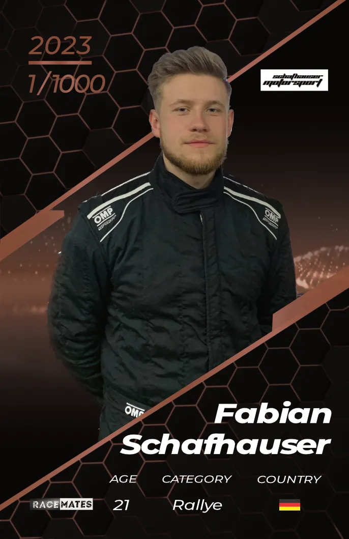 Racemates Fabian Schafhauser carte collector rallye