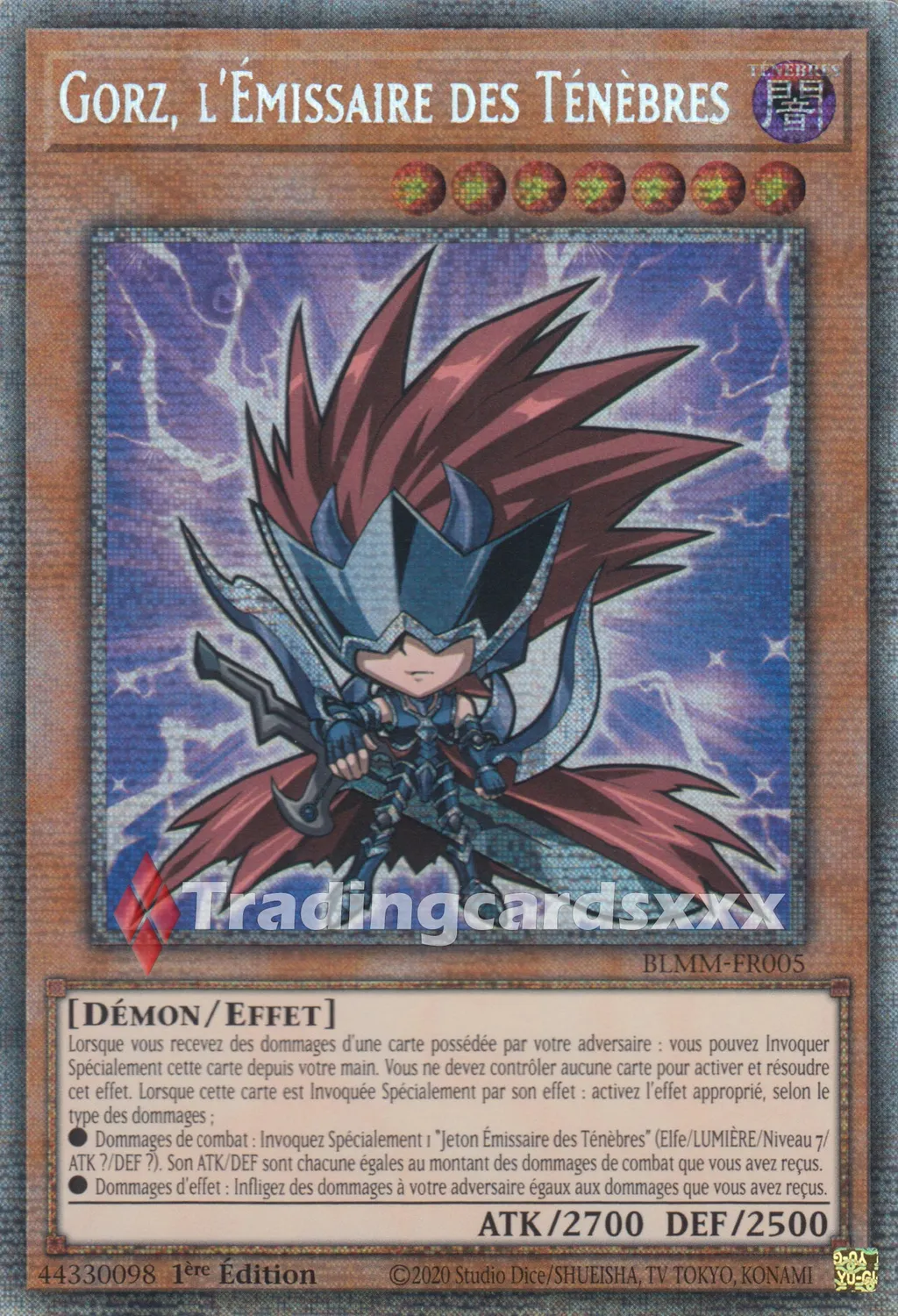 Yu-Gi-Oh! Gorz, l’Émissaire des Ténèbres carte à l’unité BLMM-FR005