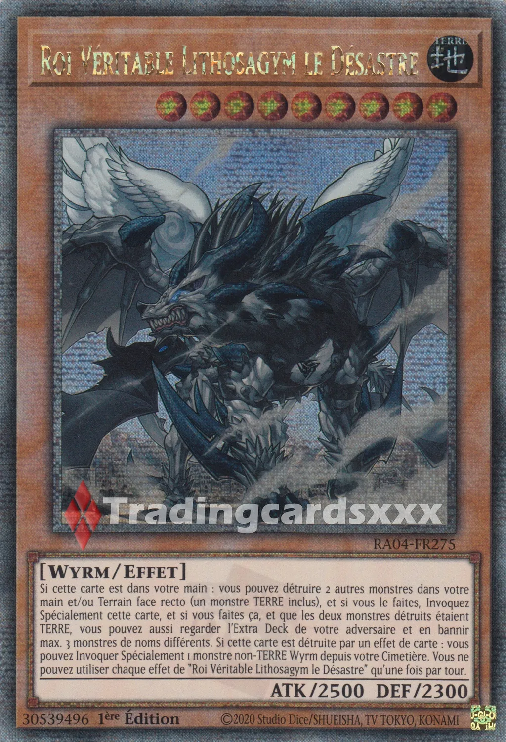 Yu-Gi-Oh! RA04 Roi Véritable Lithosagym RA04-FR275 Carte