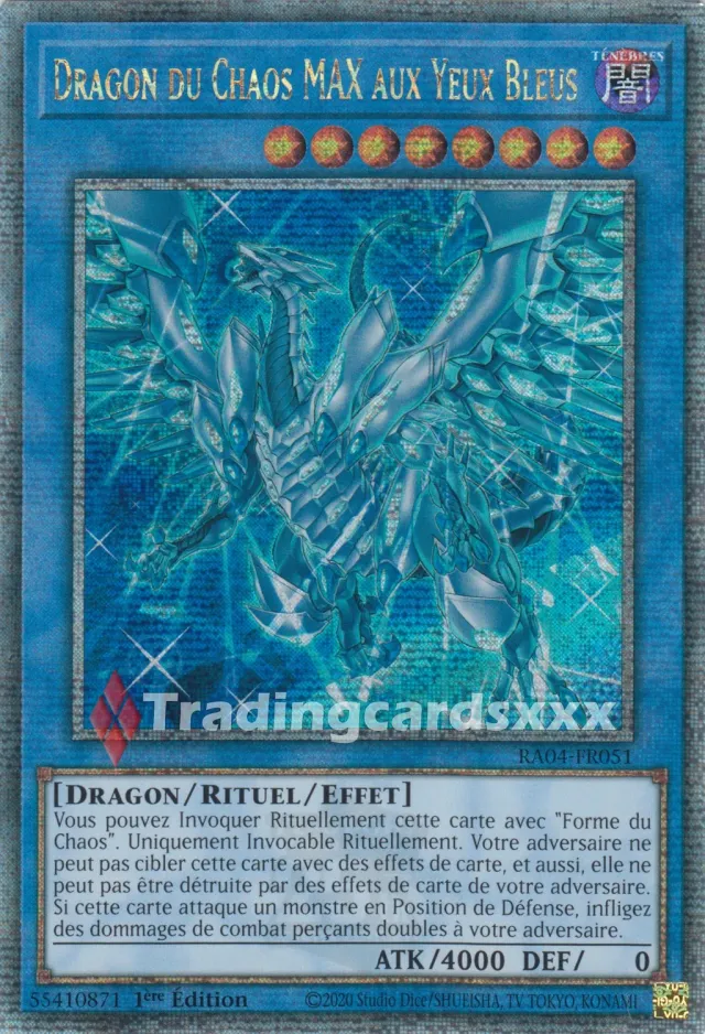 Yu-Gi-Oh! RA04 Dragon du Chaos MAX Yeux Bleus RA04-FR051 carte QCSE
