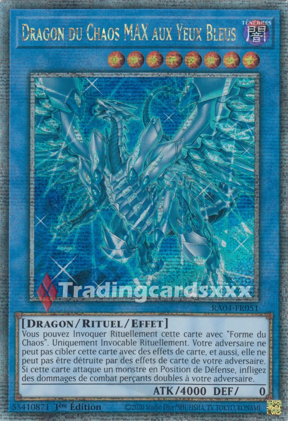 Yu-Gi-Oh! RA04 Dragon du Chaos MAX Yeux Bleus RA04-FR051 carte QCSE