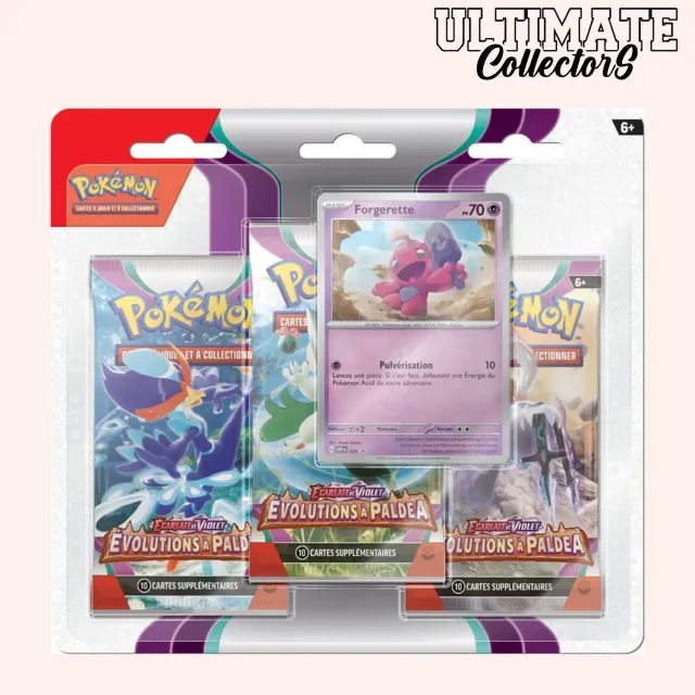 Pokémon Évolutions à Paldea EV02 Tripack 3 Boosters Français