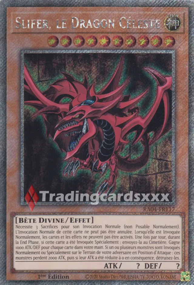 Yu-Gi-Oh! Slifer, le Dragon Céleste carte