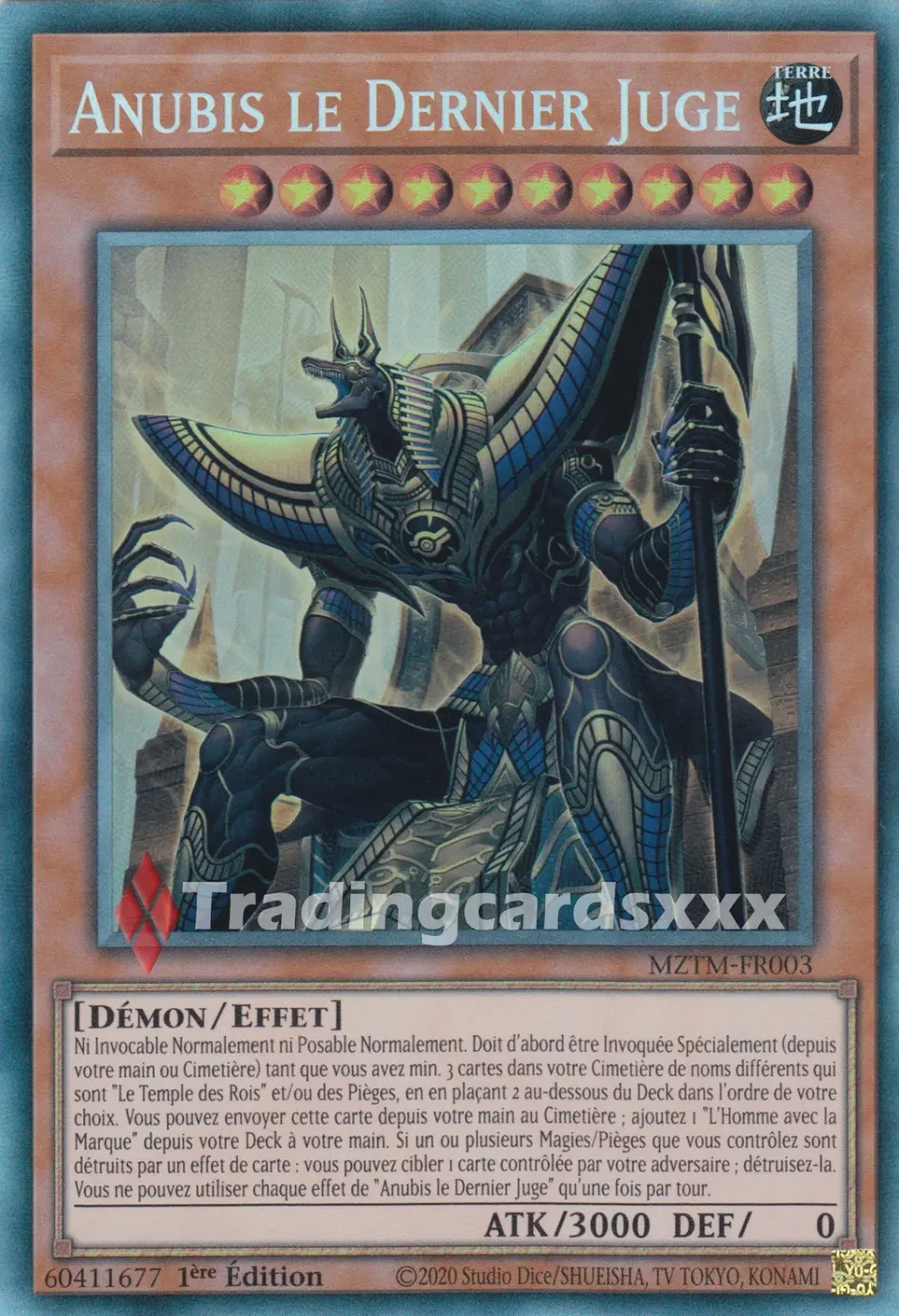 Yu-Gi-Oh! Labyrinthe Maître Anubis le Dernier Juge MZTM-FR003 carte