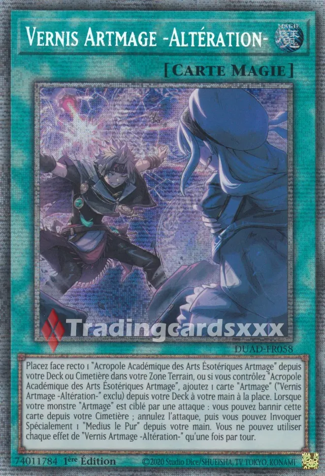 Yu-Gi-Oh! Vernis Artmage Altération DUAD-FR058 carte