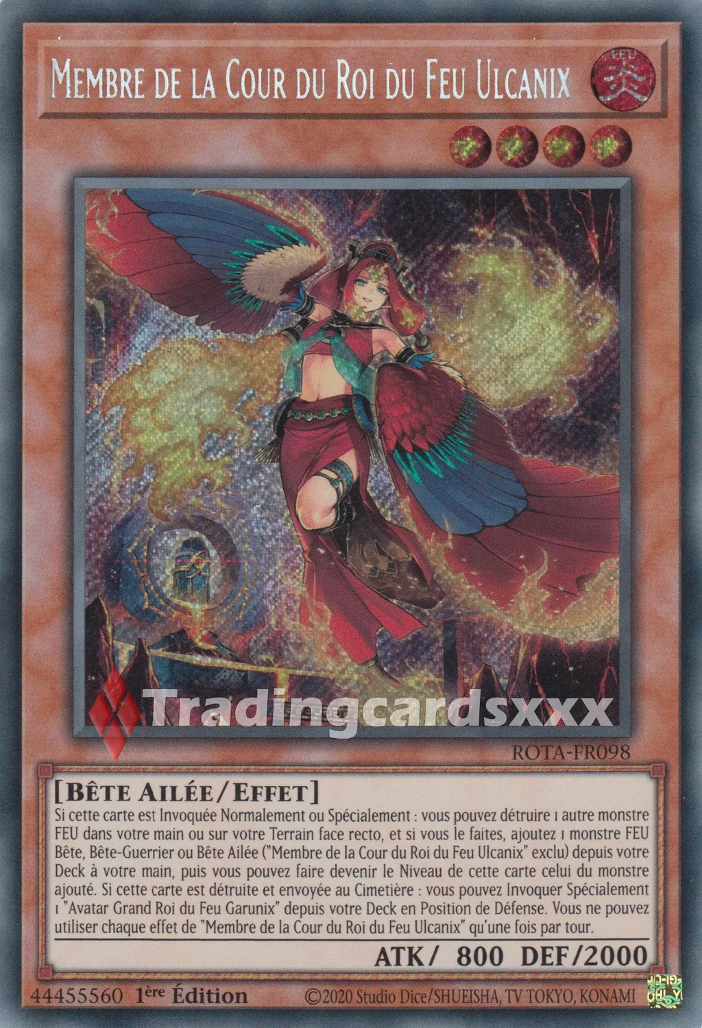 Yu-Gi-Oh! Membre de la Cour du Roi du Feu Ulcanix carte 1ère édition