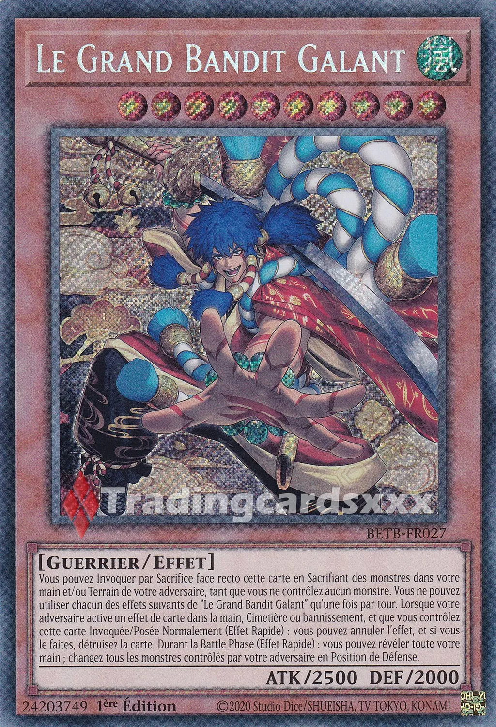 Yu-Gi-Oh! Au-Delà du Courage Grand Bandit Galant carte BETB-FR027