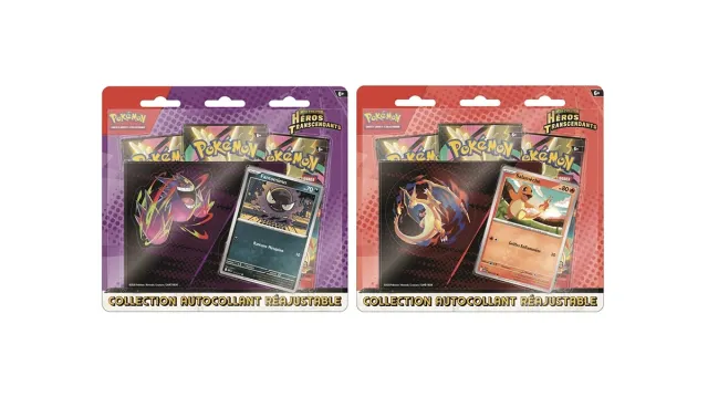 Pokémon Héros Transcendants Tripack Autocollants 3 Boosters FR