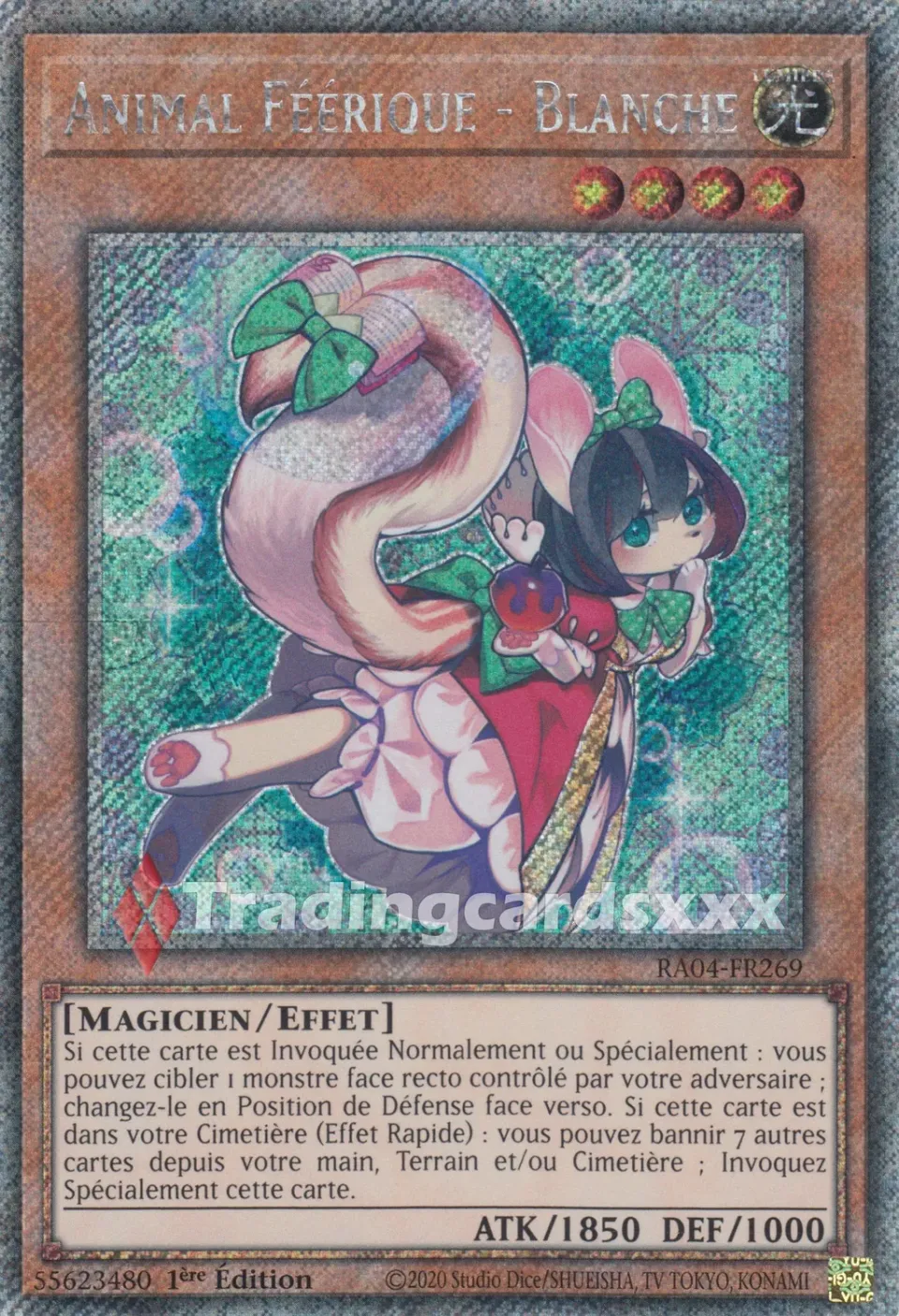 Yu-Gi-Oh! Animal Féérique Blanche RA04-FR269 carte 1ère éd.