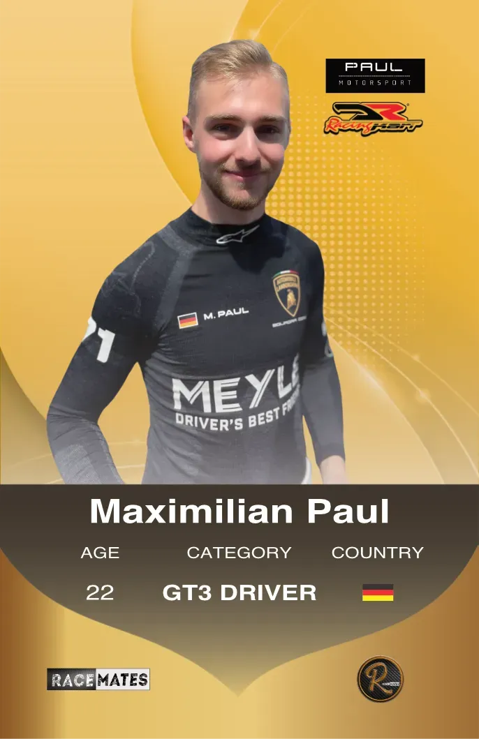 Racemates Maximilian Paul carte collector GT3 Lamborghini